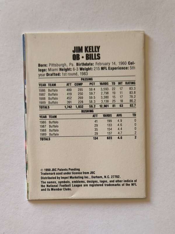 Card back