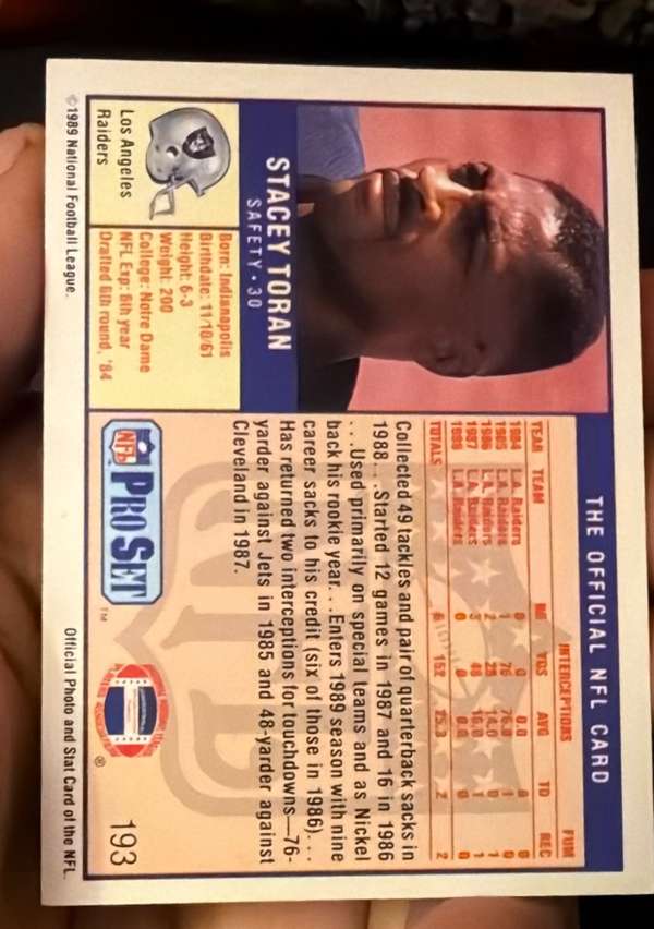 Card back