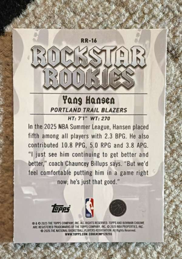 Card back