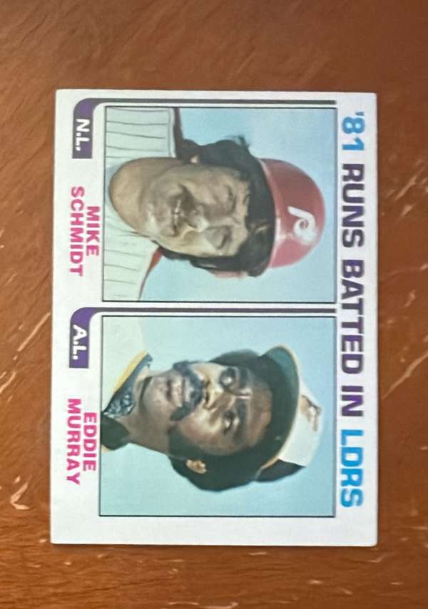'81 Runs Batted In Leaders (Mike Schmidt / Eddie Murray)