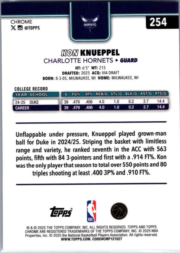 Card back