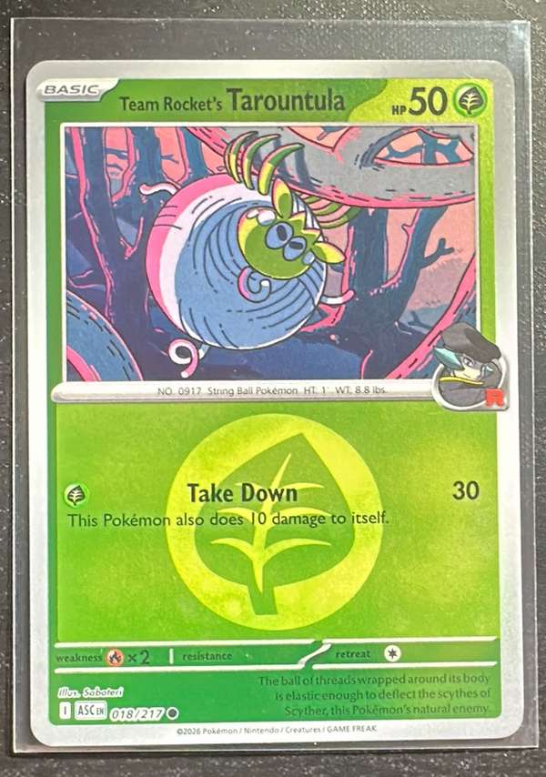 Team Rocket's Tarountula (Energy Symbol Pattern)