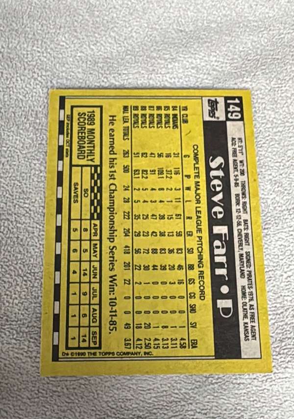 Card back