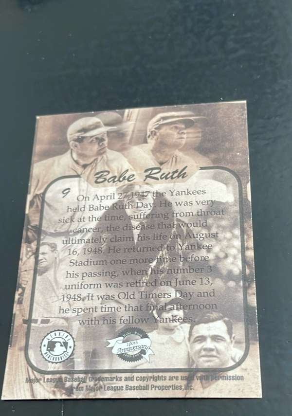 Card back