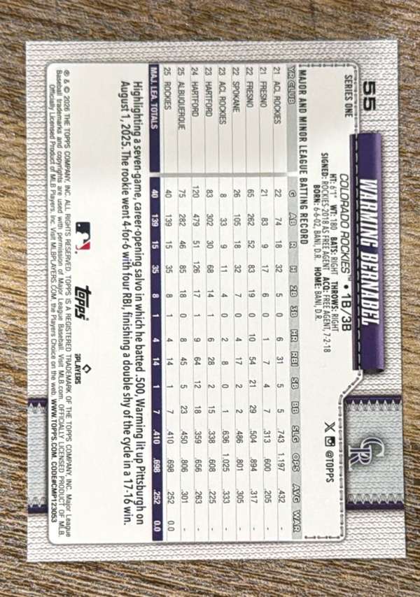 Card back