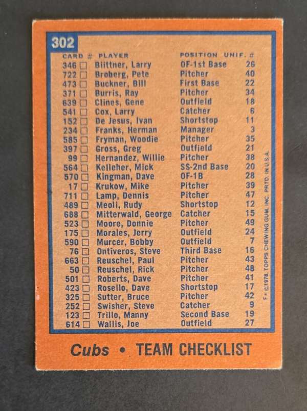 Card back
