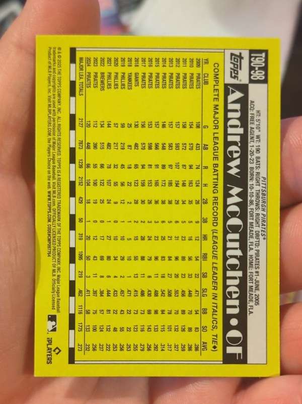 Card back