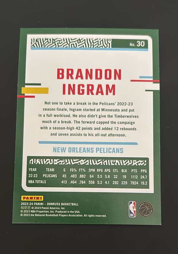 Card back