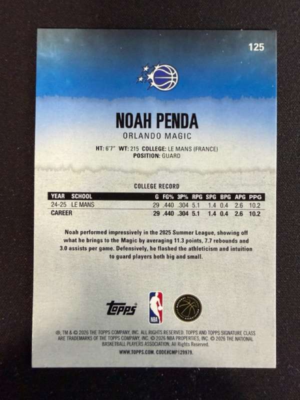 Card back