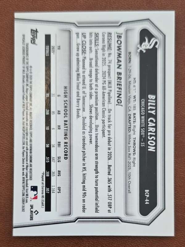 Card back