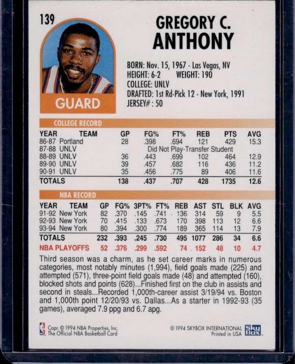 Card back