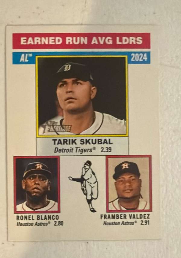 AL Earned Run AVG LDRS (Framber Valdez / Tarik Skubal / Ronel Blanco)