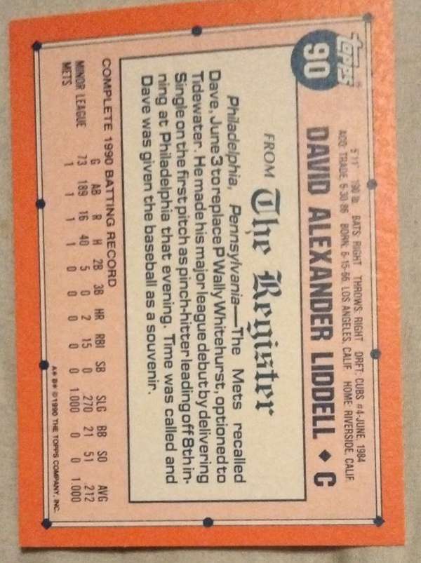 Card back