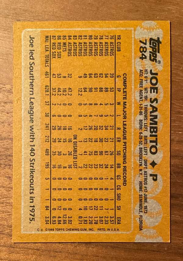 Card back
