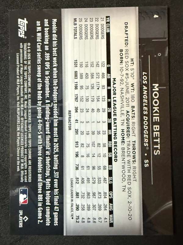Card back