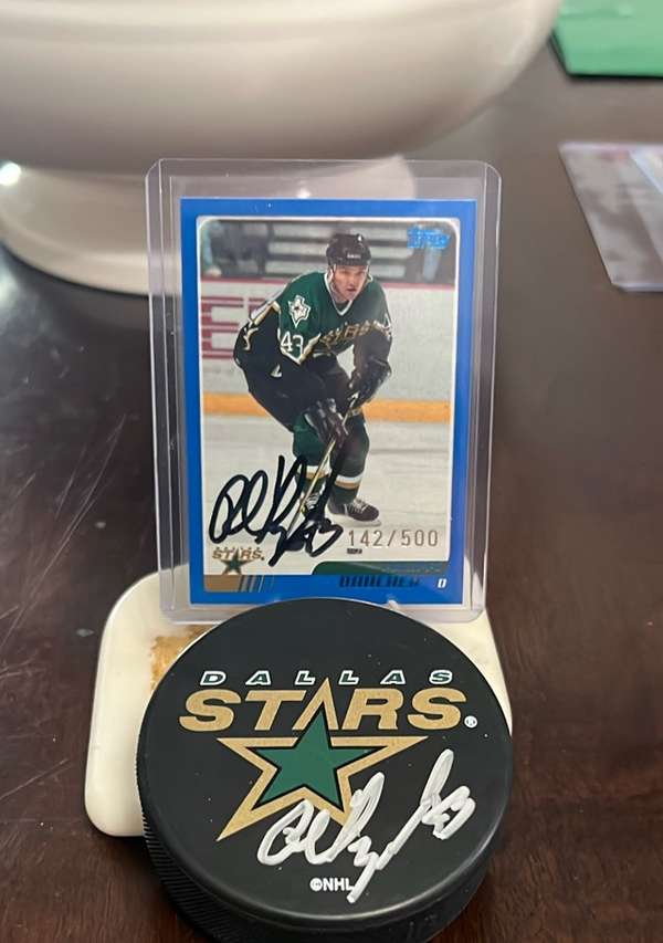 #132 Philippe Boucher & Hockey Puck Signed