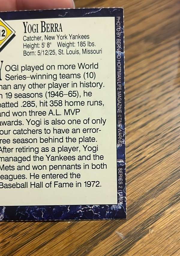 Card back