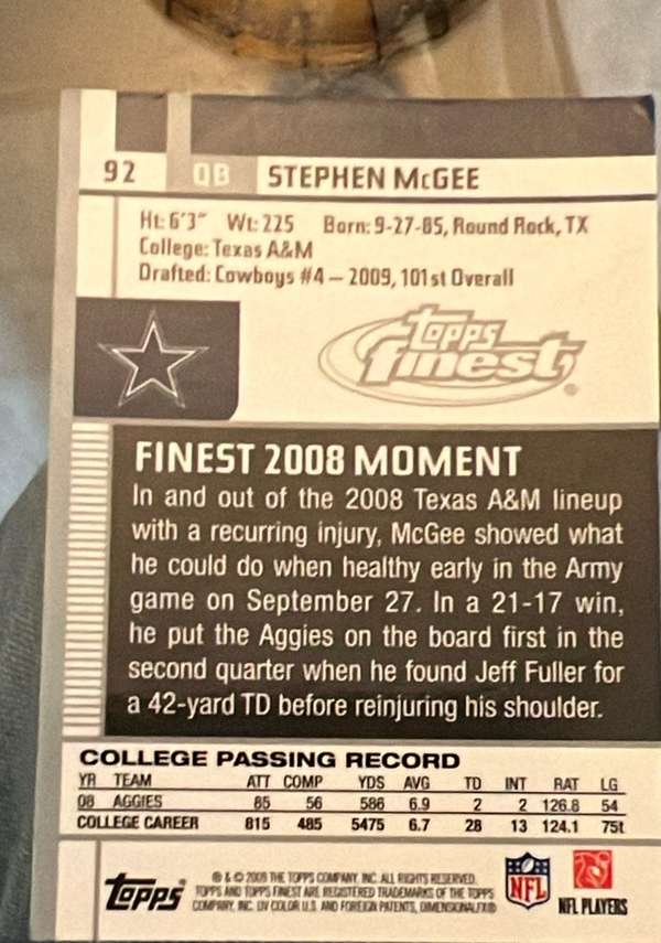 Card back