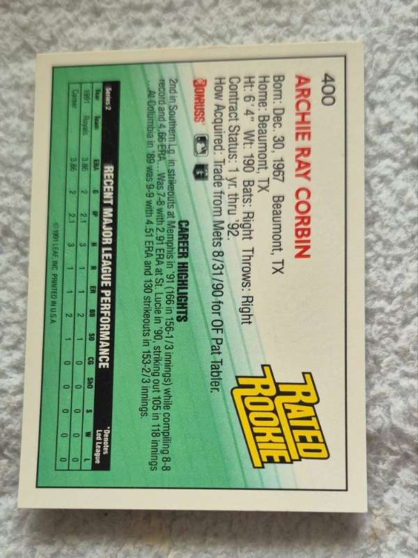 Card back