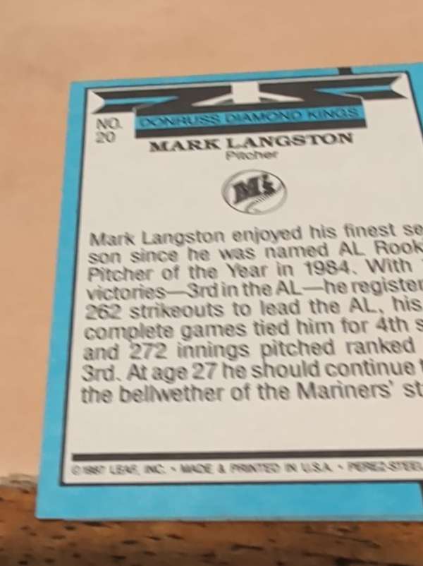 Card back