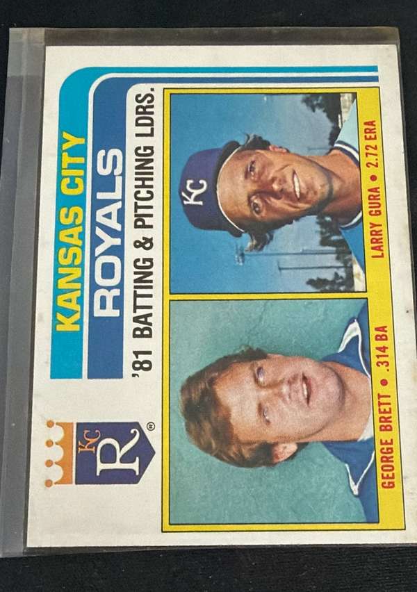 Royals Leaders / Checklist (George Brett / Larry Gura)