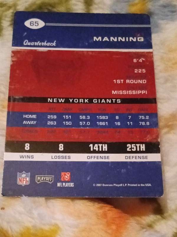 Card back