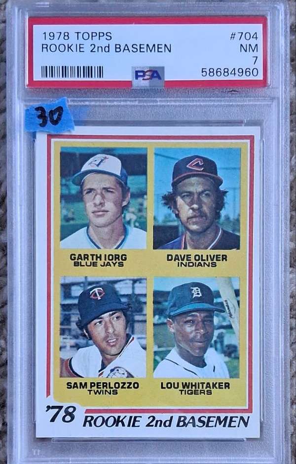 #704 1978 Rookie Second Basemen (Garth Iorg / Dave Oliver / Sam Perlozzo / Lou Whitaker)