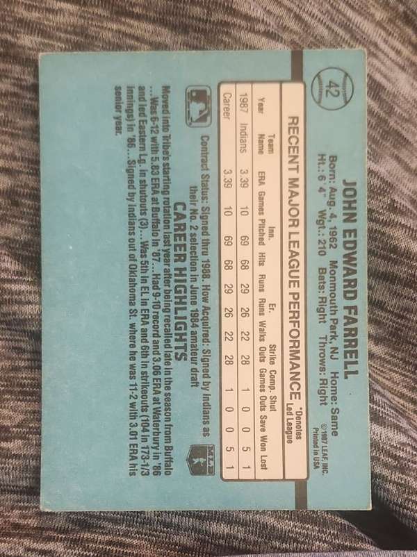 Card back