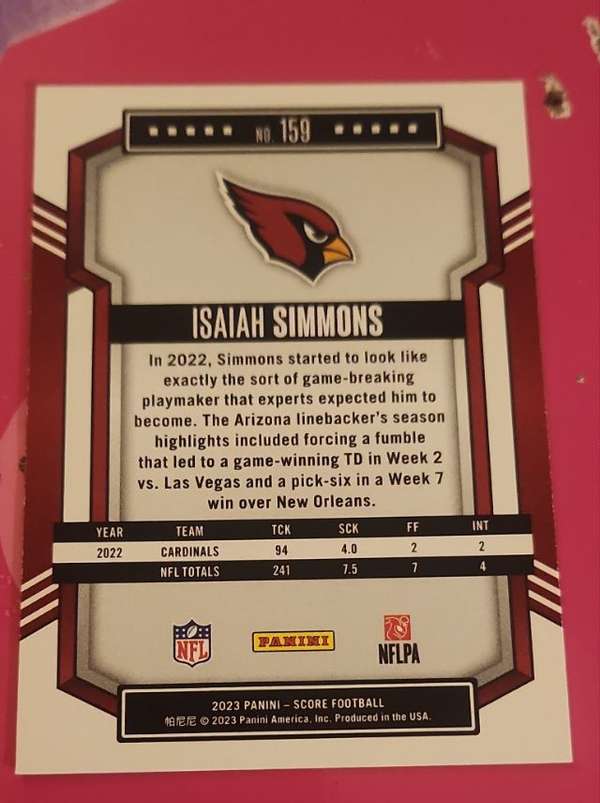 Card back