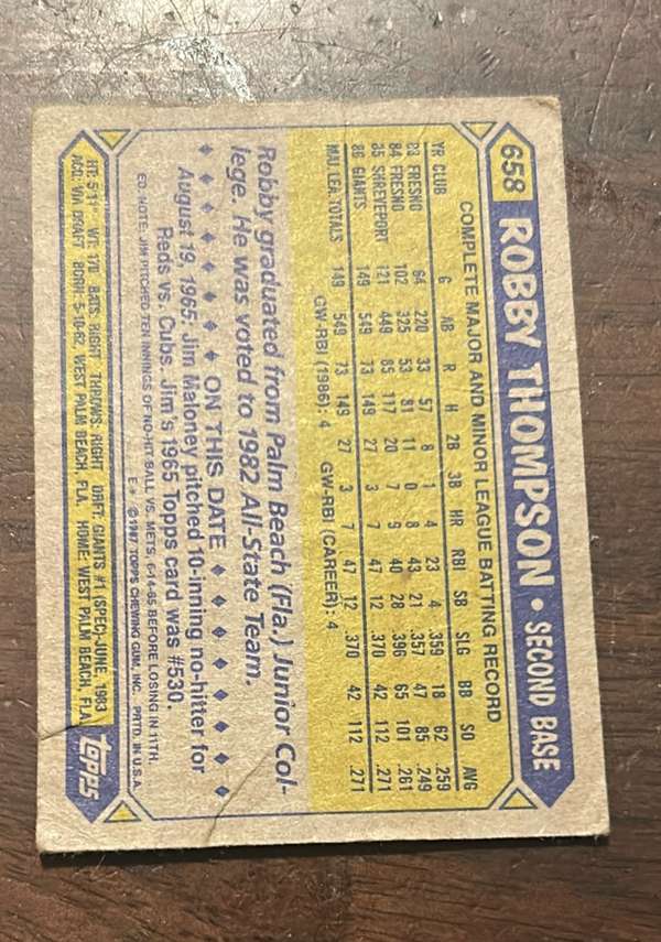 Card back
