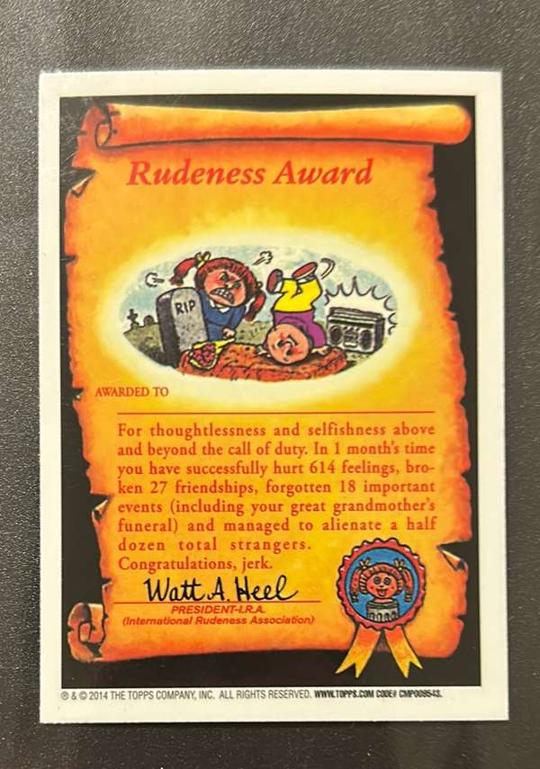 Card back