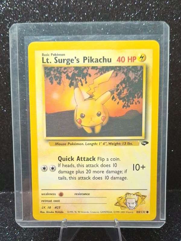 #084/132 Lt. Surge's Pikachu