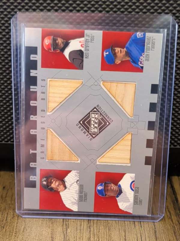 Ken Griffey Jr. / Sammy Sosa / Greg Maddux / Randy Johnson MEM, EXCH