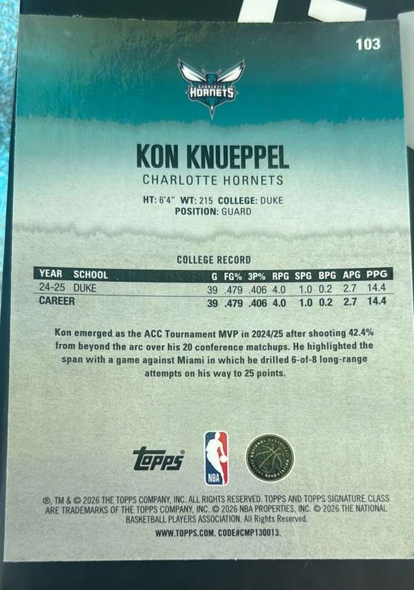Card back