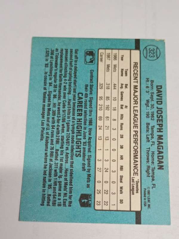 Card back