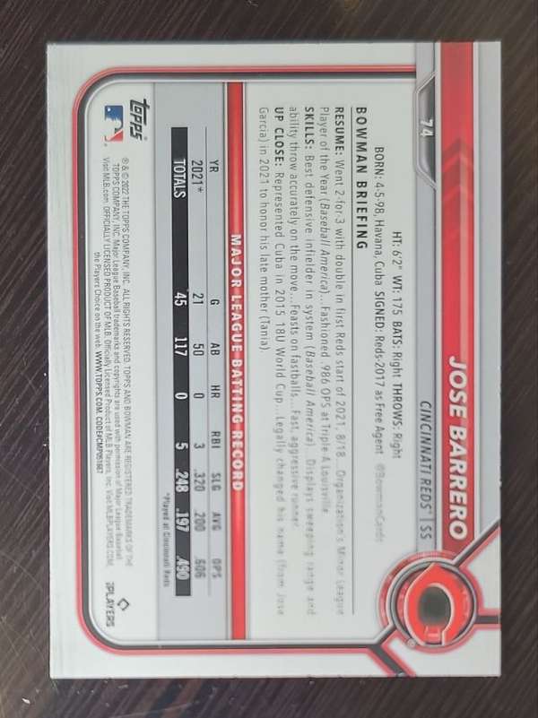 Card back