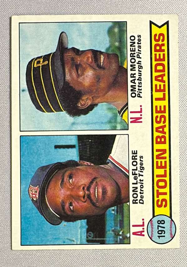 1978 Stolen Base Leaders (Ron LeFlore / Omar Moreno)