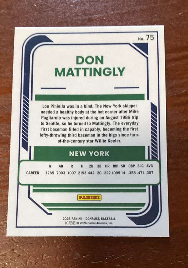 Card back
