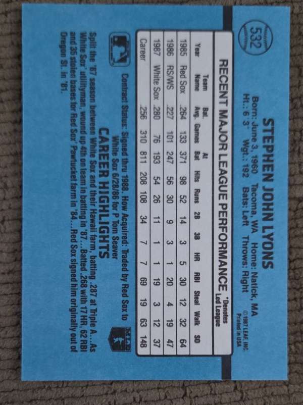 Card back