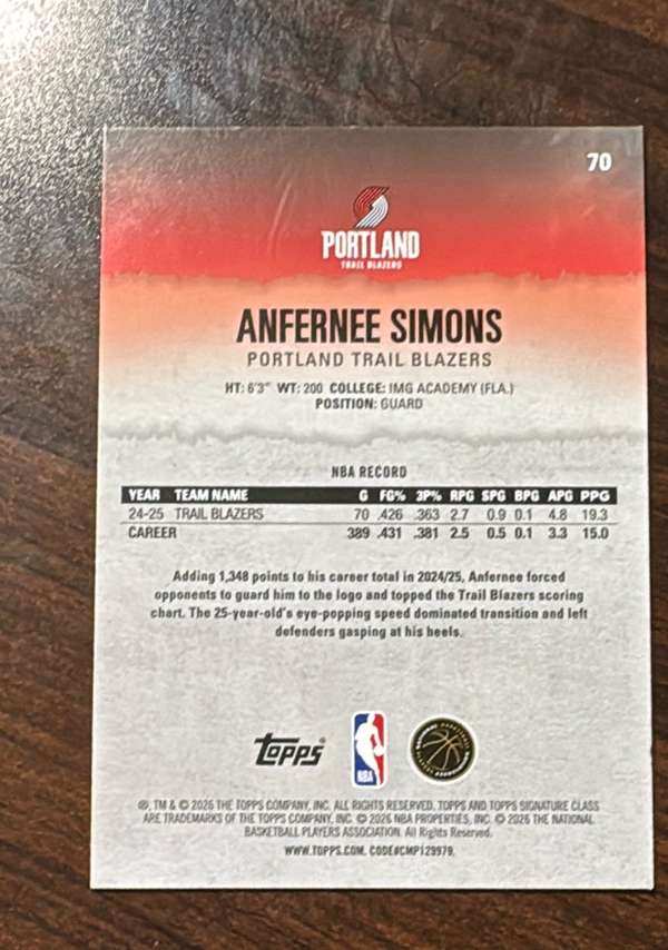 Card back