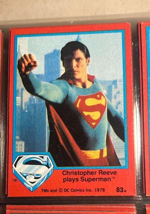 Christopher Reeve plays Superman 