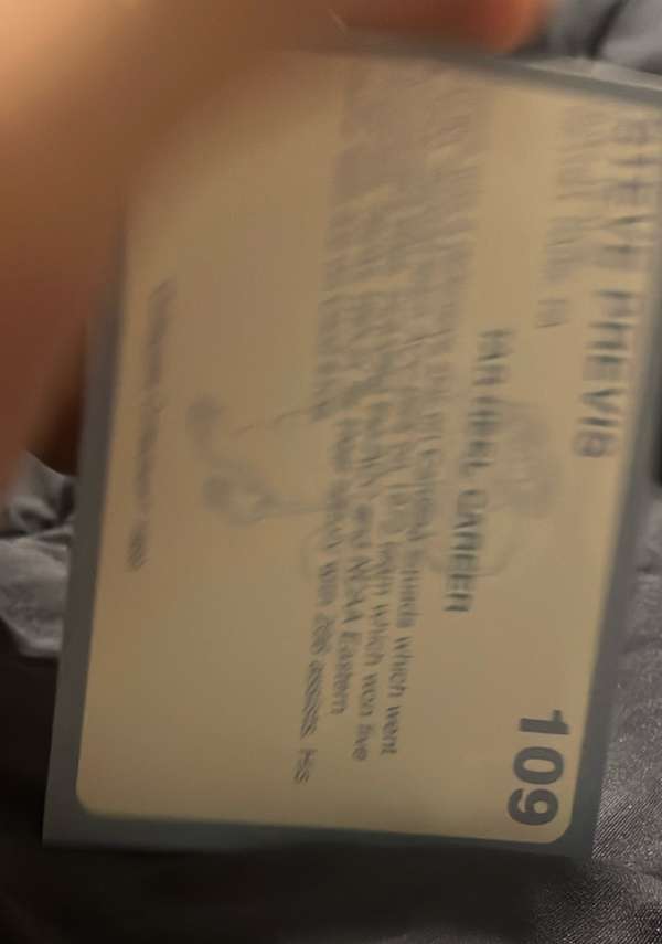 Card back
