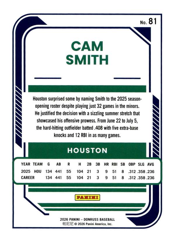 Card back