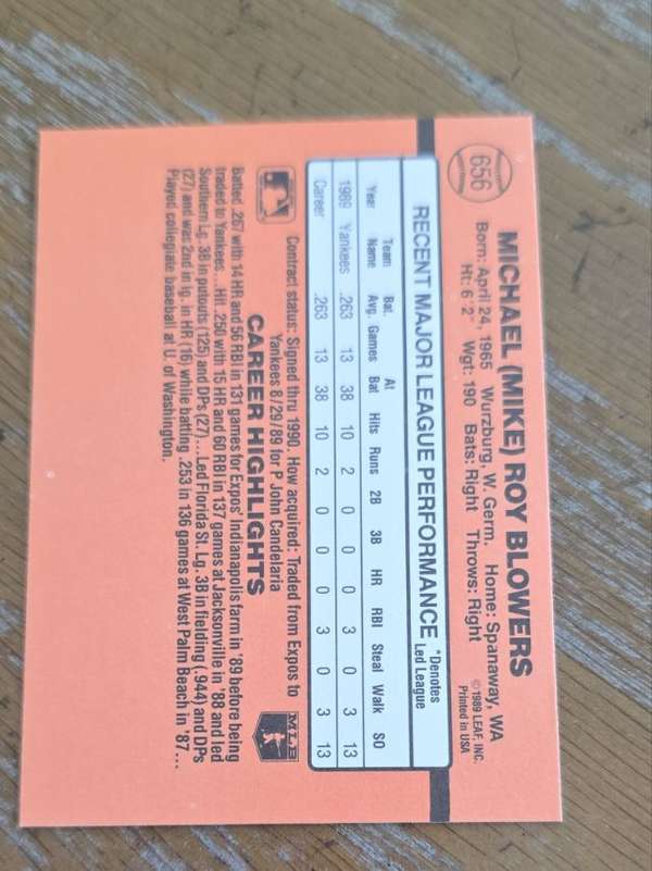 Card back