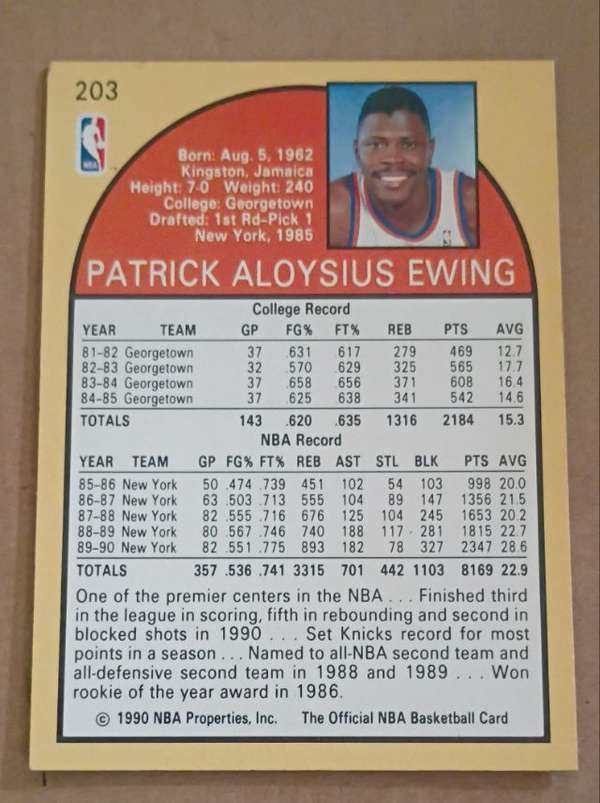 Card back