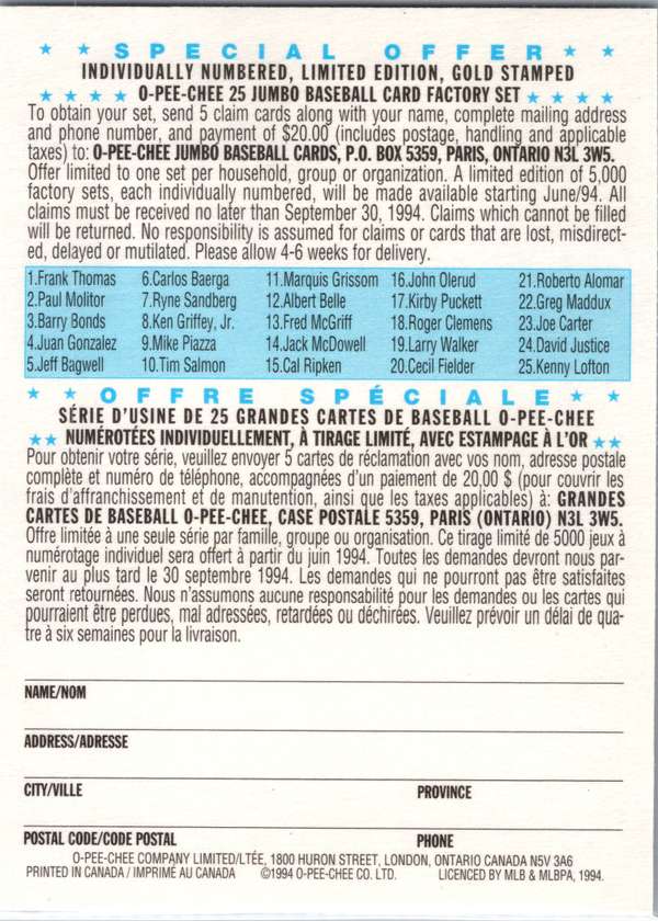 Card back