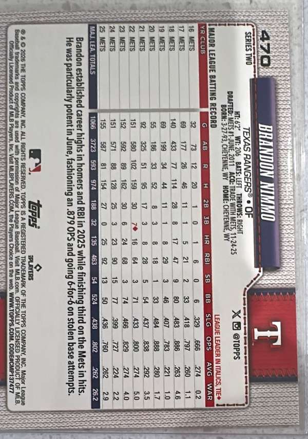 Card back