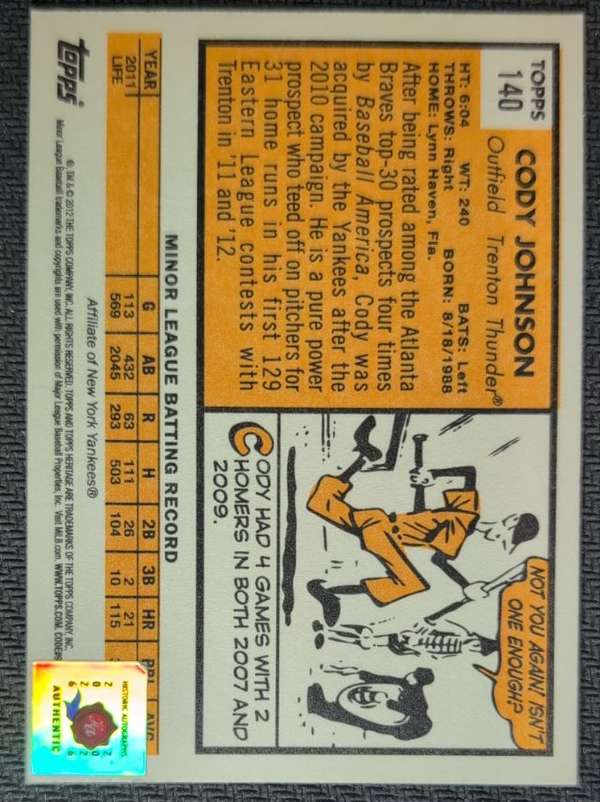 Card back