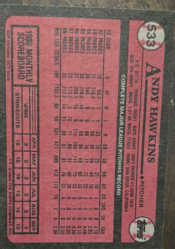 Card back