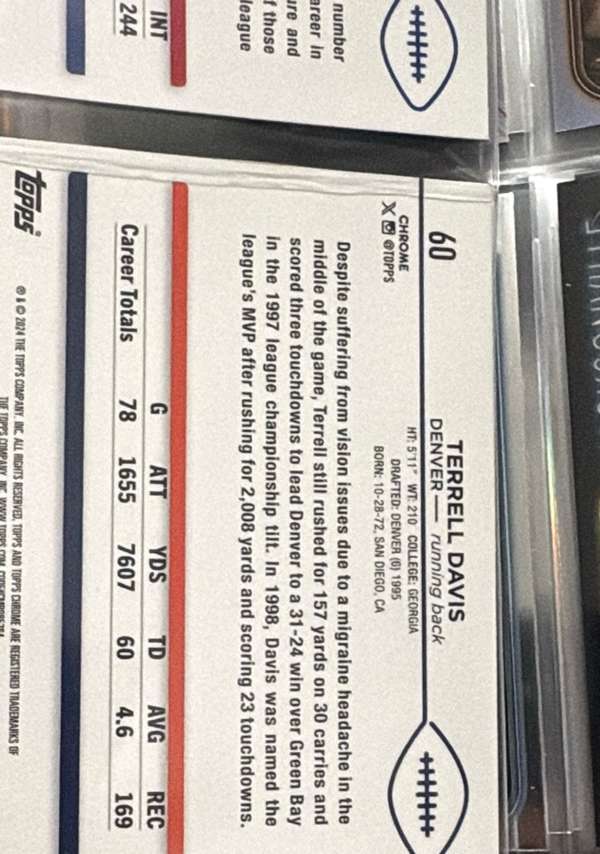 Card back